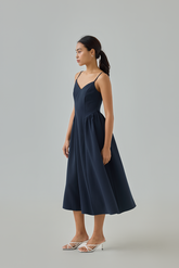 Liona Fit & Flare Midi Dress